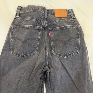 Levi's Gray Flare Wide Leg Jeans Vintage Style